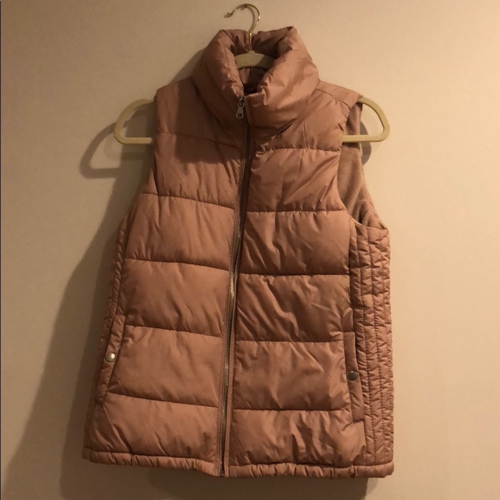 Light pink puffer vest